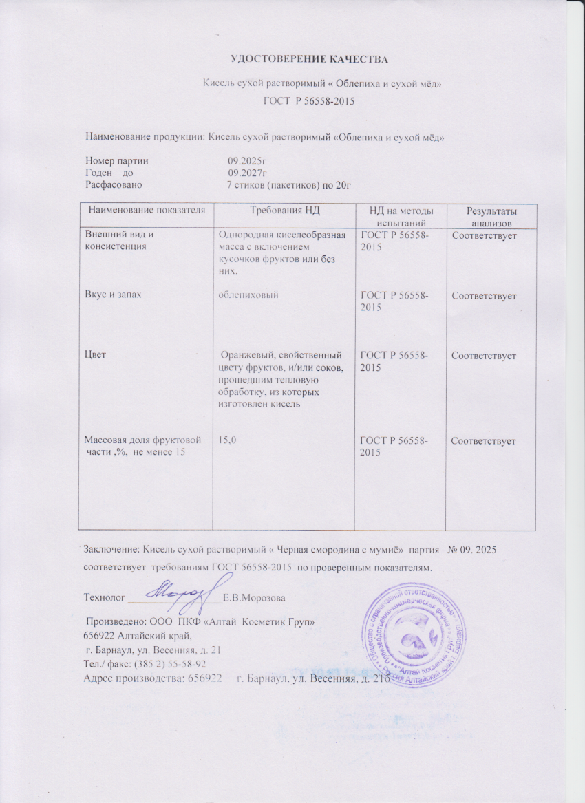 Паспорт №092025